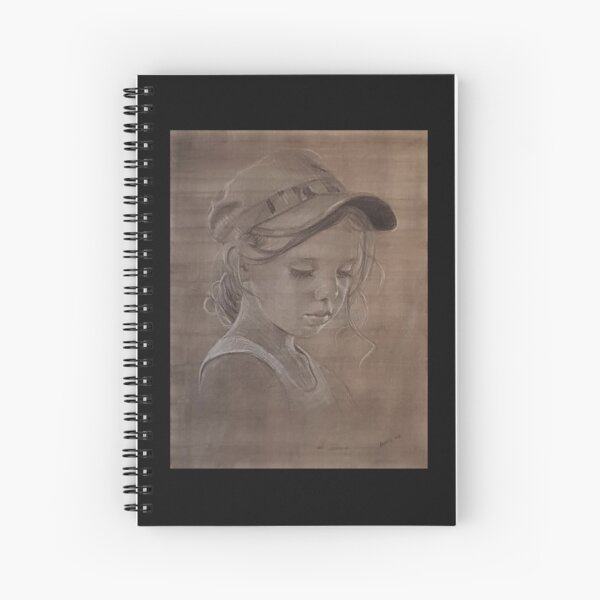 Jess - Drawing by Avril Thomas - Adelaide / South Australia Artist Spiral Notebook