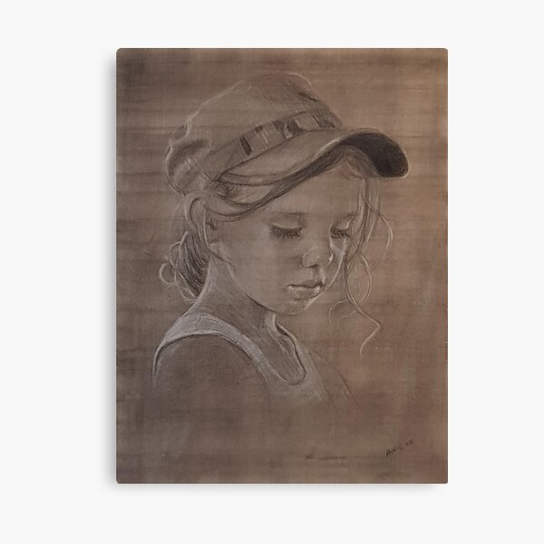 Jess - Drawing by Avril Thomas - Adelaide / South Australia Artist Canvas Print