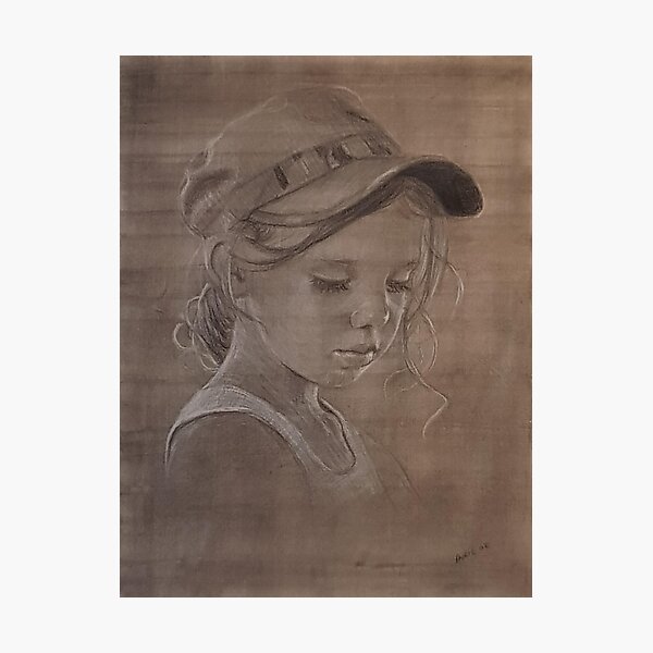 Jess - Drawing  by Avril Thomas - Adelaide / South Australia Artist Photographic Print