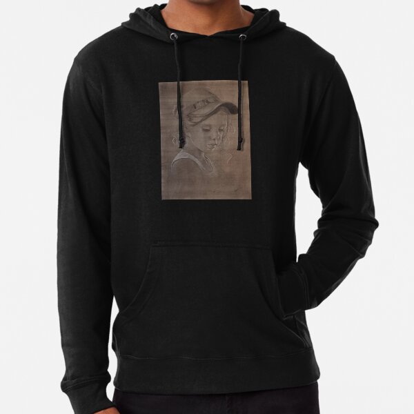 Jess - Drawing by Avril Thomas - Adelaide / South Australia Artist Lightweight Hoodie