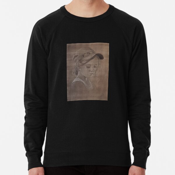 Jess - Drawing by Avril Thomas - Adelaide / South Australia Artist Lightweight Sweatshirt