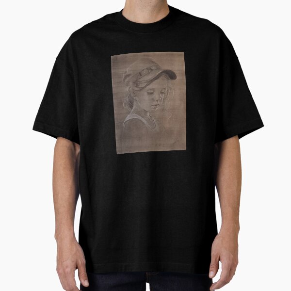 Jess - Drawing by Avril Thomas - Adelaide / South Australia Artist Oversized T-Shirt