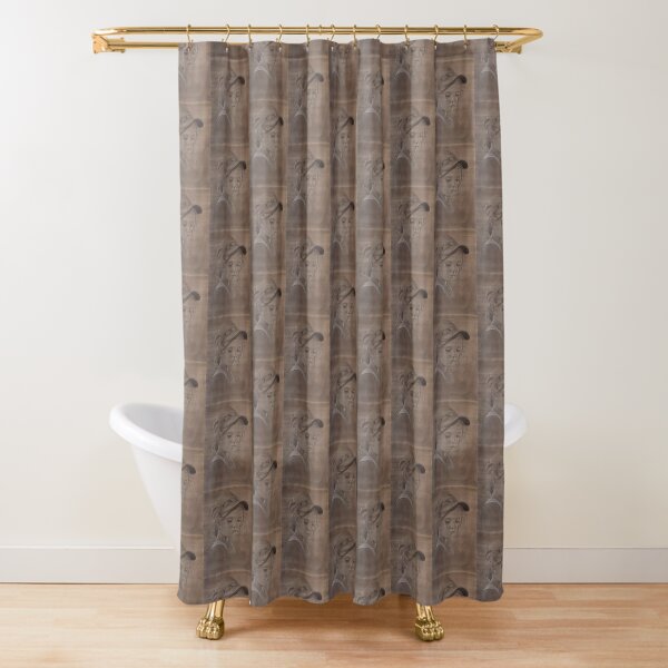 Jess - Drawing by Avril Thomas - Adelaide / South Australia Artist Shower Curtain