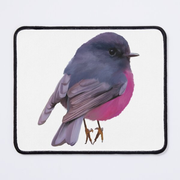 Item preview, Fat, fluffy Pink Robin, absolutely gorgeous little Australian bird. designed and sold by PlumpPlumStudio.