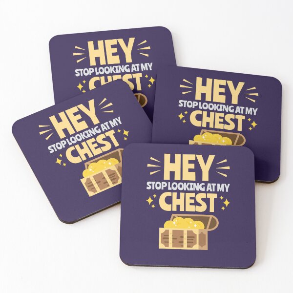 Item preview, Stop Looking at My Chest Funny Pirate Treasure  designed and sold by jaygo.