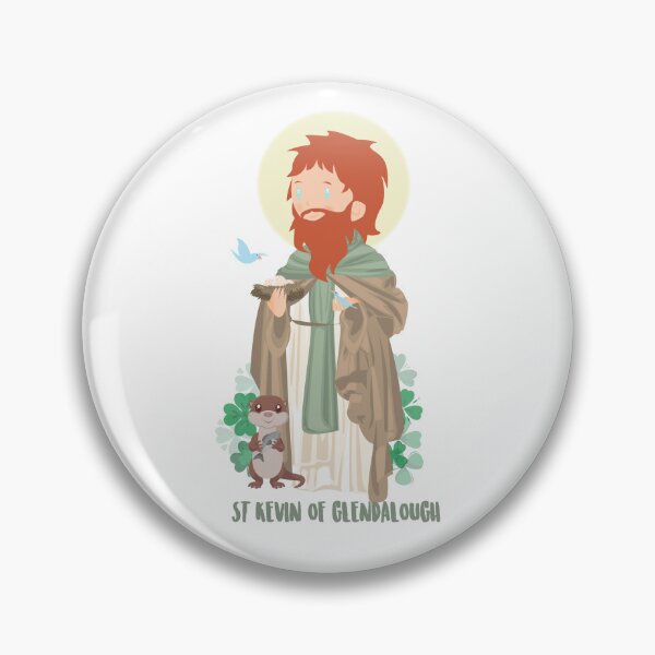 Item preview, Saint Kevin of Glendalough designed and sold by AlMAO2O.