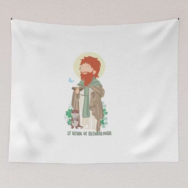 Item preview, Saint Kevin of Glendalough designed and sold by AlMAO2O.