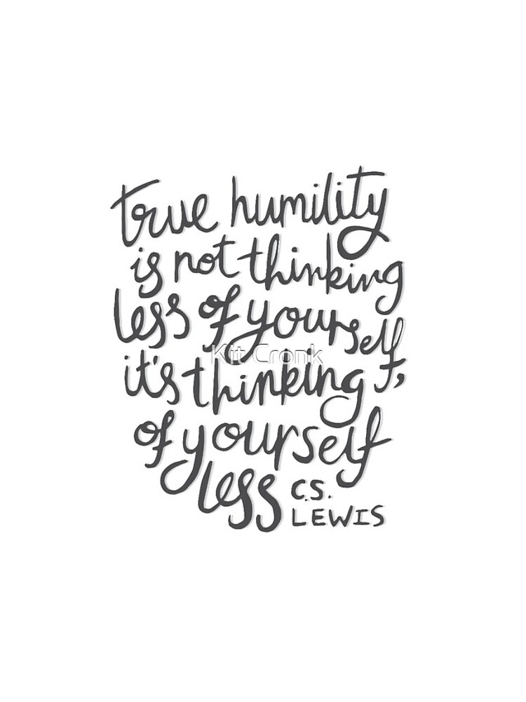 Thumbnail 4 of 4, iPhone Case, True Humility - CS Lewis Quote Hand Lettered Grey designed and sold by rubyandpearl.