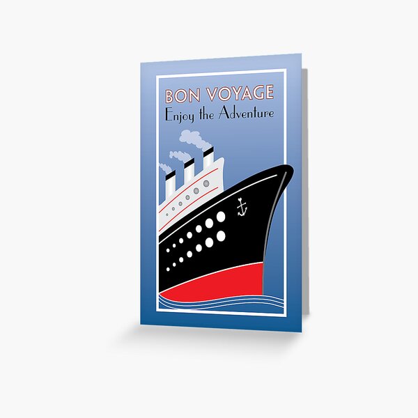 Item preview, Bon Voyage Cruise Ship, Vintage designed and sold by StudioKDesign.