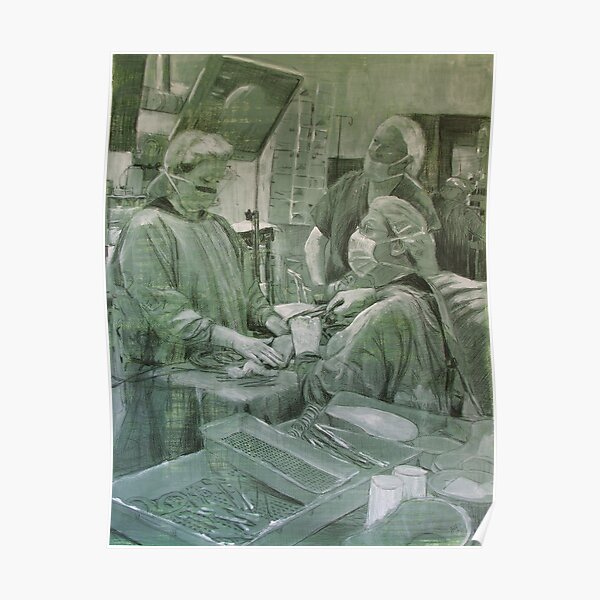 Healing Hands - Drawing by Avril Thomas - Adelaide / South Australia Artist Poster