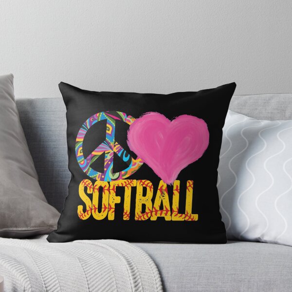 Item preview, Peace Love Softball Fastpitch Heart designed and sold by 99Fastpitch.