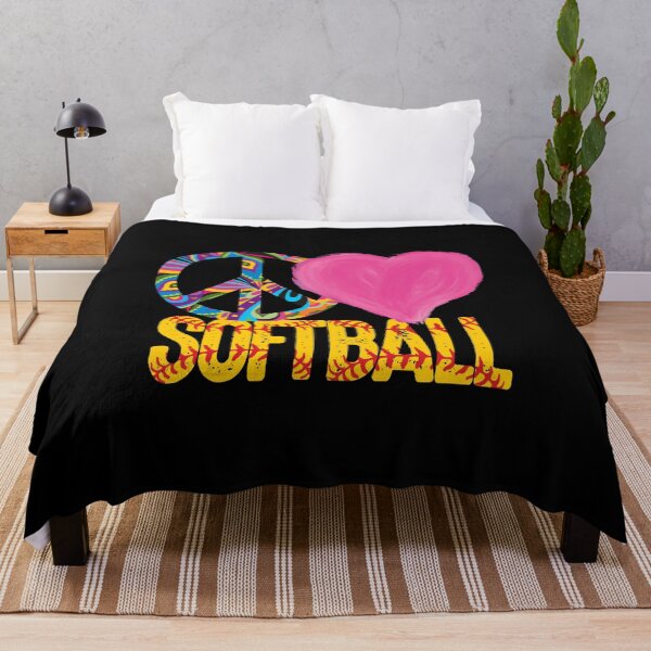 Item preview, Peace Love Softball Fastpitch Heart designed and sold by 99Fastpitch.