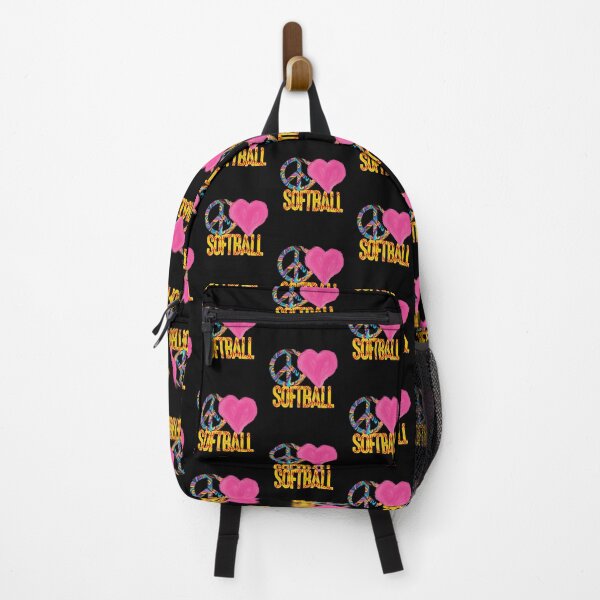 Item preview, Peace Love Softball Fastpitch Heart designed and sold by 99Fastpitch.