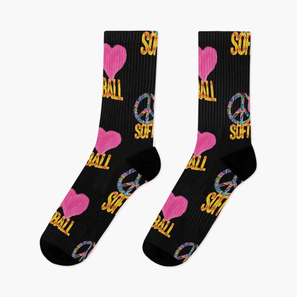 Item preview, Peace Love Softball Fastpitch Heart designed and sold by 99Fastpitch.
