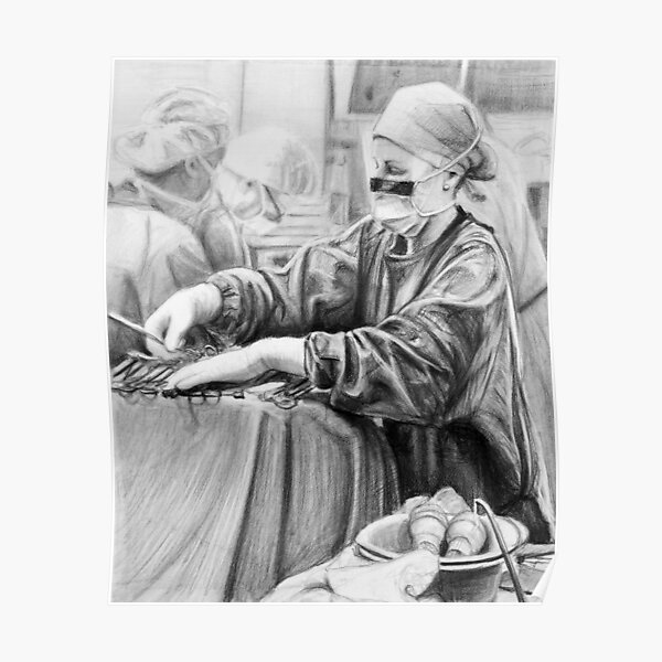 Set to Go - Drawing by Avril Thomas - Adelaide / South Australia Artist Poster