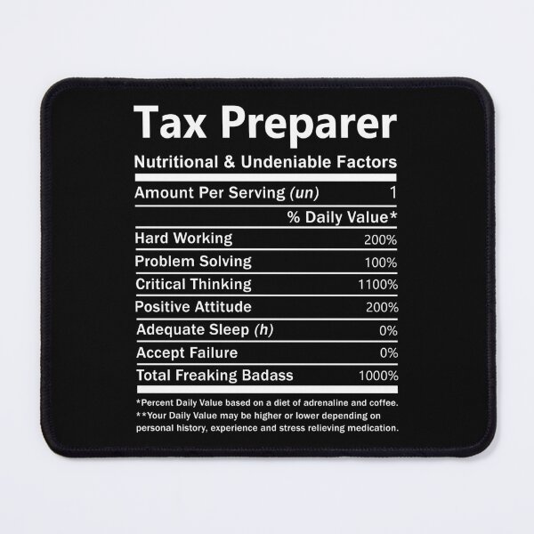 Item preview, Tax Preparer T Shirt - Nutritional And Undeniable Factors Gift Item Tee designed and sold by watkinsmat.