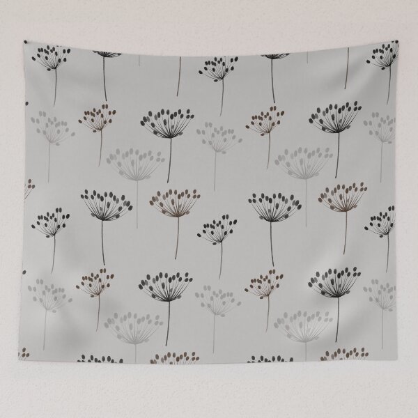Item preview, Floral design grey, black brown designed and sold by HeatherHaley.