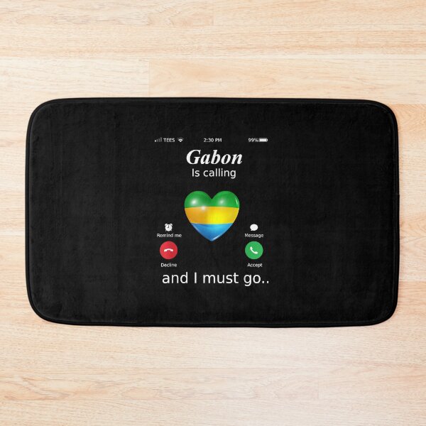 Item preview, Gabon Is Calling and I Must Go Gabon Flag tshirt T-Shirt designed and sold by conolyondo.