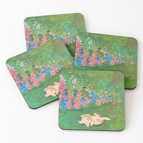 Item preview, puppy in flowers designed and sold by hgrasel.