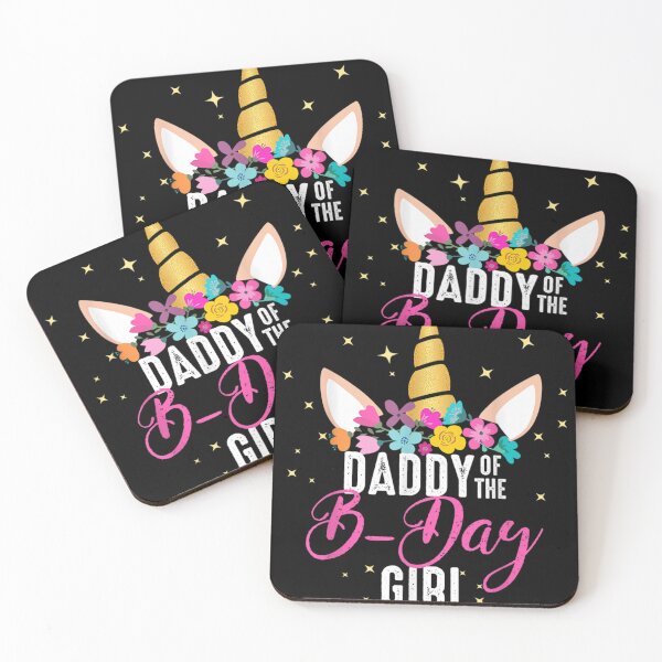 Item preview, Daddy Of The B Day Girl Father Gifts Unicorn Birthday designed and sold by DKshowmaker.