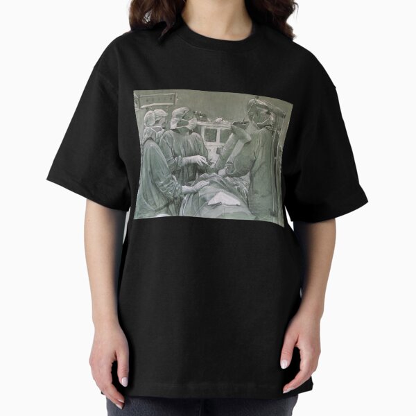 Healing Hands 2 - Drawing by Avril Thomas - Adelaide / South Australia Artist Oversized T-Shirt