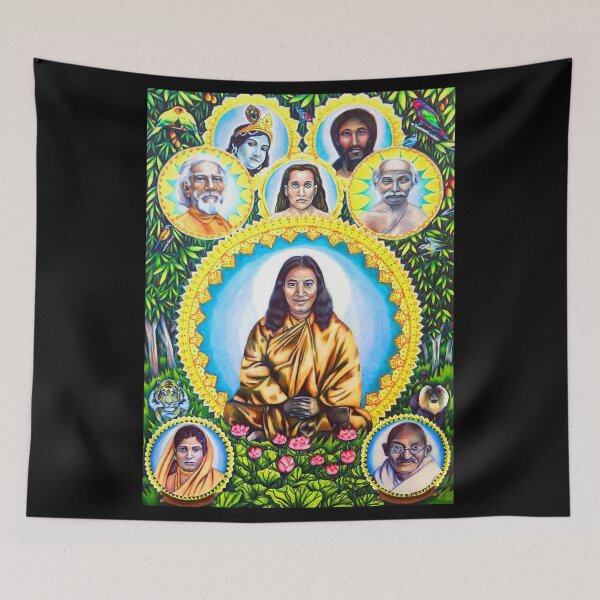 Item preview, Paramahansa Yogananda and Masters Jah Sunny Arts Illustration designed and sold by JahSunny.