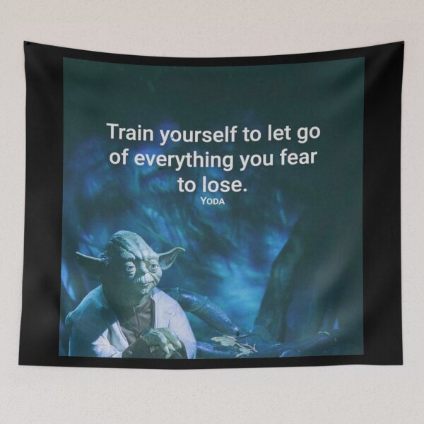 Item preview, Amazing motivation by Yoda " train yourself to let go of everything you fear to lose" designed and sold by Rishabhthinks.
