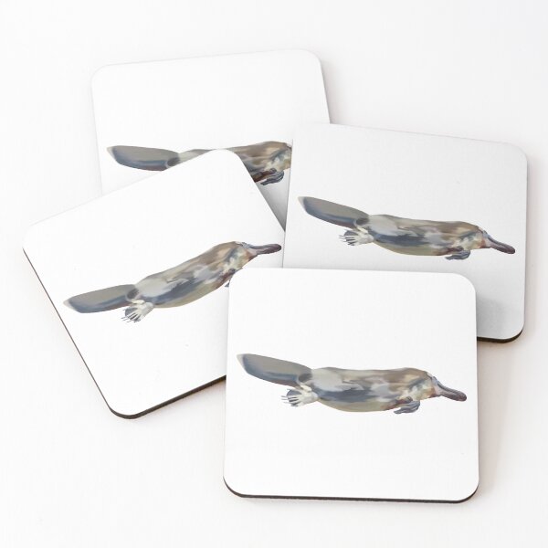 Item preview, Australian Platypus swimming. Gorgeous monotreme artwork. Original painting, unique gift.  designed and sold by PlumpPlumStudio.