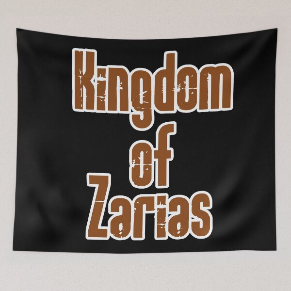 Item preview, Kingdom of Zarias Logo- Brown and White on Black designed and sold by Greenwood2112.