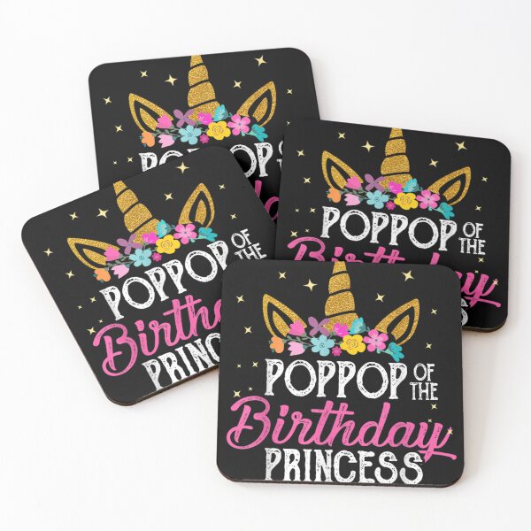 Item preview, Poppop Of The Birthday Princess Father Girl Unicorn Birthday designed and sold by DKshowmaker.