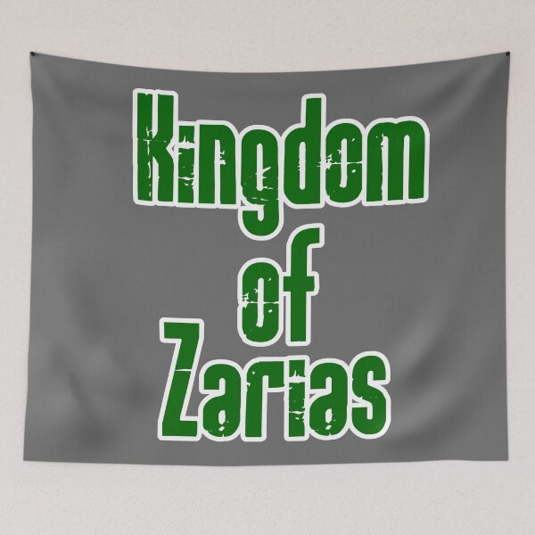 Item preview, Kingdom of Zarias Logo- Green and White on Gray designed and sold by Greenwood2112.