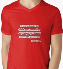Solve problems Douglas Adams Men's V-Neck T-Shirt