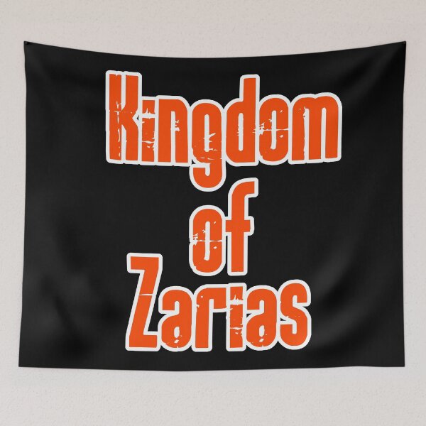 Item preview, Kingdom of Zarias Logo- Orange and White on Black designed and sold by Greenwood2112.