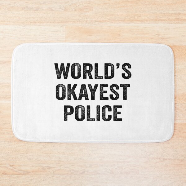 Item preview, World's okayest police Shirt, Funny police Dad Husband Womens Boyfriend Birthday Christmas Gift idea designed and sold by xlnv.