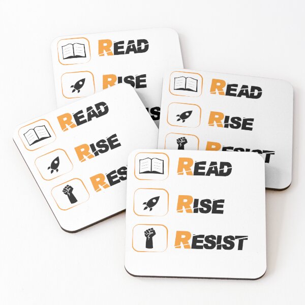 Item preview, Read Rise Resist  -  funny readers writers sayings designed and sold by Raiko-art.