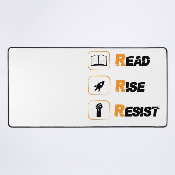 Item preview, Read Rise Resist - funny readers writers sayings designed and sold by Raiko-art.