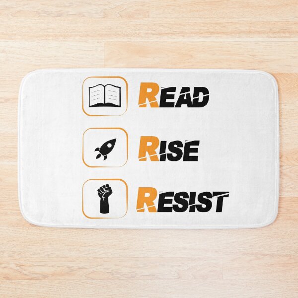 Item preview, Read Rise Resist  -  funny readers writers sayings designed and sold by Raiko-art.