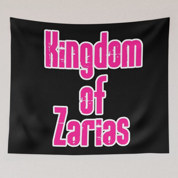 Item preview, Kingdom of Zarias Logo- Pink and White on Black designed and sold by Greenwood2112.