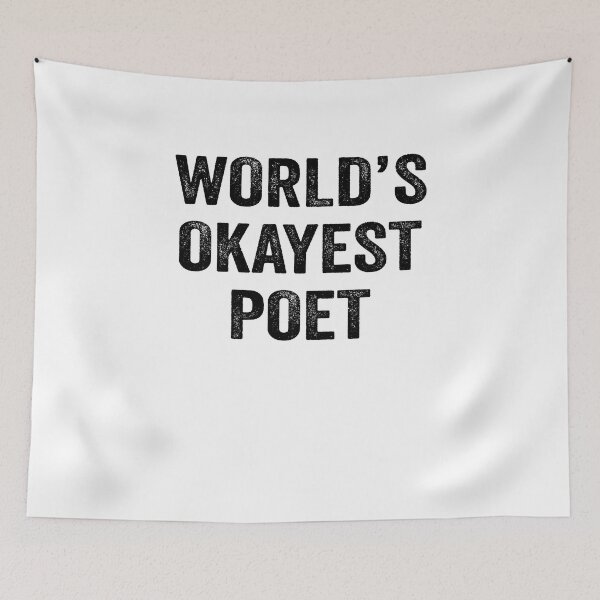 Item preview, World's okayest poet Shirt, Funny poet Dad Husband Womens Boyfriend Birthday Christmas Gift idea designed and sold by xlnv.