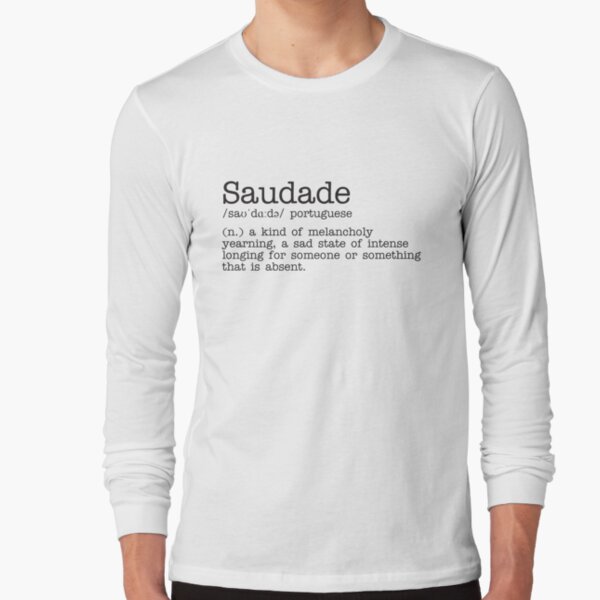 Saudade Definition In White Unisex Baseball T-Shirt