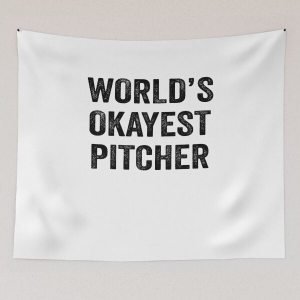 Item preview, World's okayest pitcher Shirt, Funny pitcher Dad Husband Womens Boyfriend Birthday Christmas Gift idea designed and sold by xlnv.