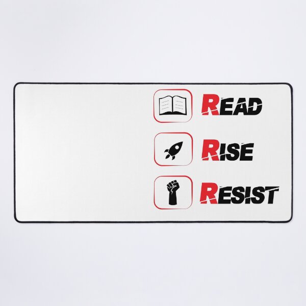 Item preview, Read Rise Resist - funny readers writers sayings designed and sold by Raiko-art.