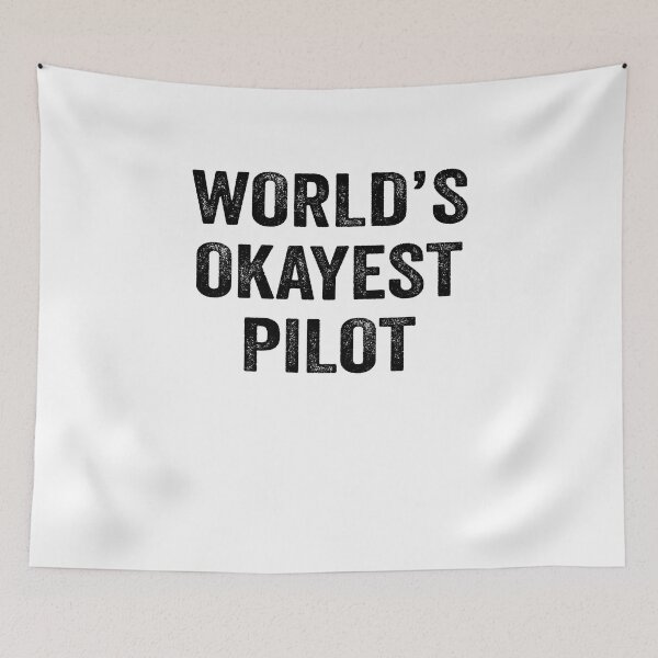 Item preview, World's okayest pilot Shirt, Funny pilot Dad Husband Womens Boyfriend Birthday Christmas Gift idea designed and sold by xlnv.