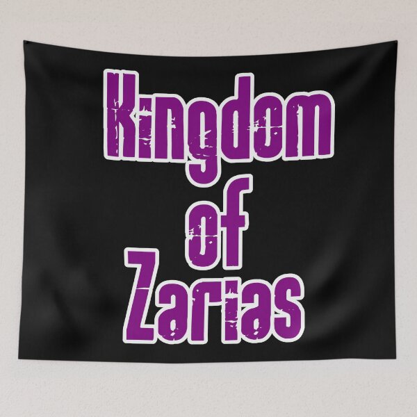 Item preview, Kingdom of Zarias Logo- Purple and White on Black designed and sold by Greenwood2112.