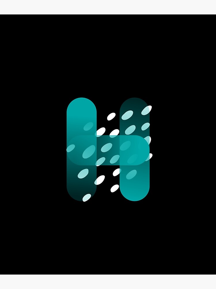 "Lettre H for names starting with H/ H logo" Art Print by tessinova Redbubble