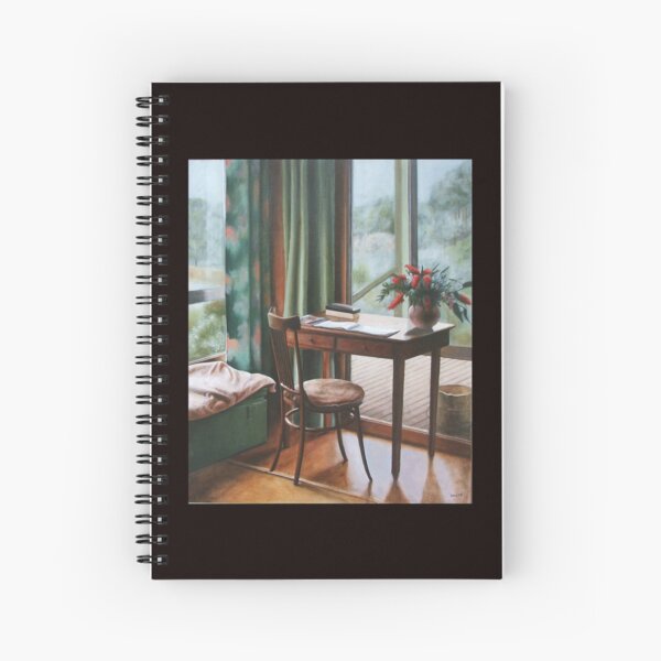 The Guest Book at the Gramps - Oil painting by Avril Thomas - Adelaide / South Australia Artist Spiral Notebook
