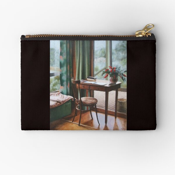 The Guest Book at the Gramps - Oil painting by Avril Thomas - Adelaide / South Australia Artist Zipper Pouch