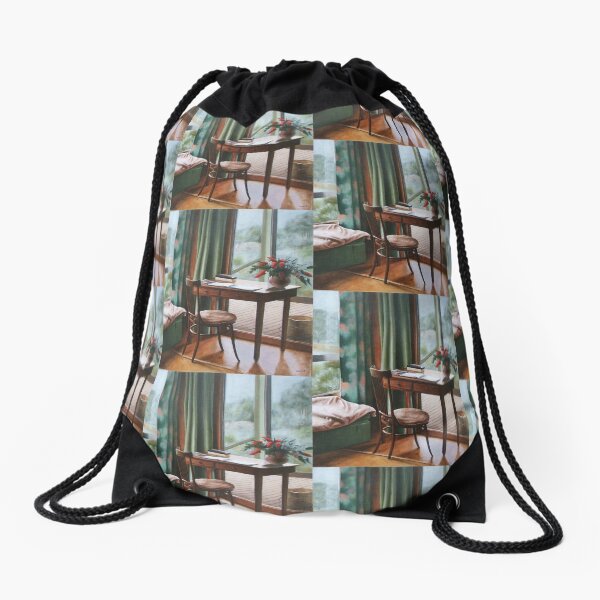 The Guest Book at the Gramps - Oil painting by Avril Thomas - Adelaide / South Australia Artist Drawstring Bag