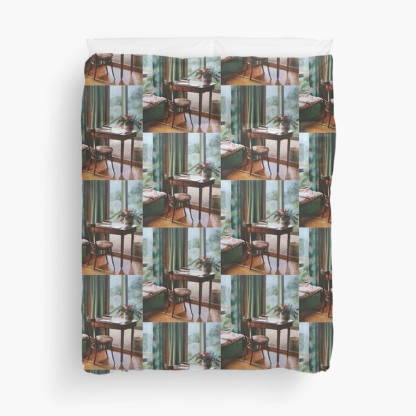 The Guest Book at the Gramps - Oil painting by Avril Thomas - Adelaide / South Australia Artist Duvet Cover