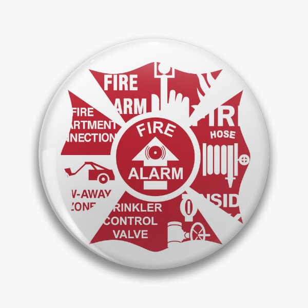 Item preview, Fire Inspector Firefighter Safety Signs Maltese Cross Design designed and sold by flashoverstudio.